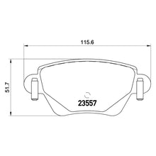 Load image into Gallery viewer, Rear Brake Pad Fits Ford Jaguar Mondeo X Type Brembo P24059