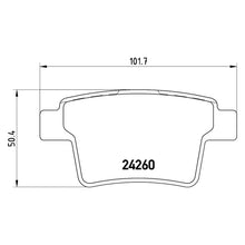 Load image into Gallery viewer, Rear Brake Pad Fits Ford Jaguar Mondeo X Type Brembo P24063