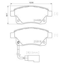 Load image into Gallery viewer, Rear Brake Pad Fits Ford Transit Tourneo Brembo P24066