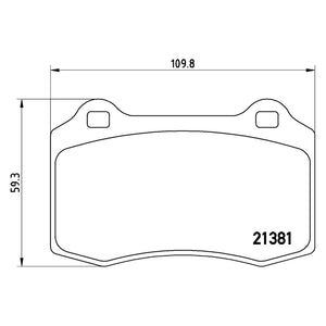 Front Brake Pad Fits Ford Focus Brembo P24073
