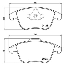 Load image into Gallery viewer, Front Brake Pad Fits Ford Jaguar Land Rover Volvo S80 V60 V70 Xc70 Brembo P24076