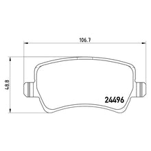 Load image into Gallery viewer, Rear Brake Pad Fits Ford Land Rover Volvo S80 V60 V70 XC70 Brembo P24078