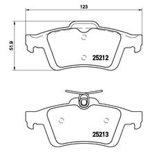 Load image into Gallery viewer, Rear Brake Pad Fits Ford Volvo Focus C Max S40 C70 V40 V50 Brembo P24148