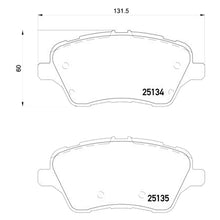 Load image into Gallery viewer, Front Brake Pad Fits Ford Fiesta B Max Transit Courier Brembo P24151