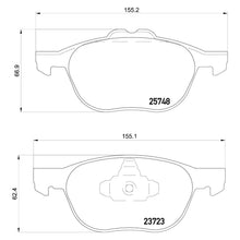 Load image into Gallery viewer, Front Brake Pad Fits Ford Kuga Transit Tourneo Connect Brembo P24158