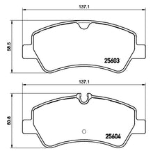Load image into Gallery viewer, Rear Brake Pad Fits Ford Transit Tourneo Custom Brembo P24160