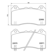 Load image into Gallery viewer, Front Brake Pads Fits Ford Brembo P24202