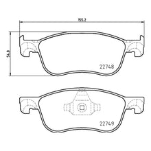 Load image into Gallery viewer, Fiesta Front Brake Pad Fits Ford Brembo P24210