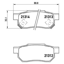Load image into Gallery viewer, Rear Brake Pad Fits Honda Civic Jazz Brembo P28017