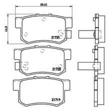 Load image into Gallery viewer, Rear Brake Pad Fits Honda Accord Civic Brembo P28022