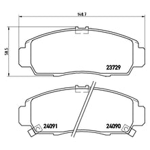 Load image into Gallery viewer, Front Brake Pad Fits Honda Accord Civic Brembo P28034