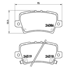 Load image into Gallery viewer, Rear Brake Pad Fits Honda Civic Brembo P28038