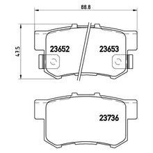 Load image into Gallery viewer, Rear Brake Pad Fits Honda Civic S2000 Brembo P28039