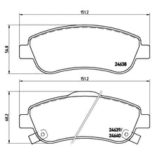 Load image into Gallery viewer, Front Brake Pad Fits Honda CRV Brembo P28045