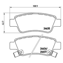 Load image into Gallery viewer, Rear Brake Pad Fits Honda CRV Brembo P28046