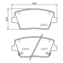 Load image into Gallery viewer, Rear Brake Pads Fits Hyundai Brembo P30112