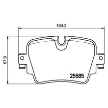 Load image into Gallery viewer, Rear Brake Pad Fits Jaguar F Type XJ Brembo P36032