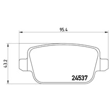 Load image into Gallery viewer, Rear Brake Pad Fits Land Rover Freelander Brembo P44016