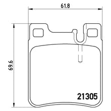Load image into Gallery viewer, Rear Brake Pad Fits Mercedes C E S Class CLK SL SLK Brembo P50017