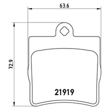 Load image into Gallery viewer, Rear Brake Pad Fits Mercedes C E Class CLK SLK Brembo P50025