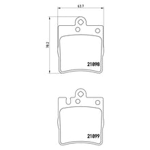 Load image into Gallery viewer, Rear Brake Pad Fits Mercedes C E Class CLC CLK SLK Brembo P50033