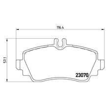 Load image into Gallery viewer, Front Brake Pad Fits Mercedes A Class Brembo P50035