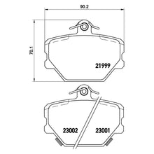 Load image into Gallery viewer, Front Brake Pad Fits Smart Cabrio Crossblade Fortwo Roadster Brembo P50038