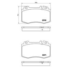 Load image into Gallery viewer, Front Brake Pad Fits Mercedes C E S Class CLK CLS SL SLK Brembo P50053