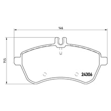 Load image into Gallery viewer, Front Brake Pad Fits Mercedes C E Class SLC SLK Brembo P50067