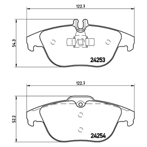 Rear Brake Pad Fits Mercedes C E Class Brembo P50068