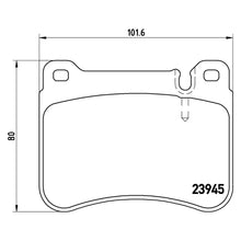 Load image into Gallery viewer, CLK Front Brake Pad Fits Mercedes C Class CLC SLK Brembo P50073