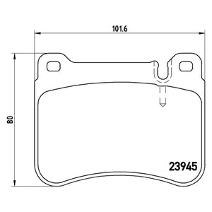 CLK Front Brake Pad Fits Mercedes C Class CLC SLK Brembo P50073