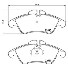 Load image into Gallery viewer, Front Brake Pad Fits Mercedes VW Sprinter Vito Brembo P50080