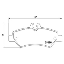 Load image into Gallery viewer, Rear Brake Pad Fits Mercedes Sprinter Crafter Brembo P50084