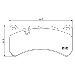 Front/ Rear Brake Pad Fits Maserati Mercedes Quattroporte CLK SLK Brembo P50092