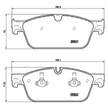 Load image into Gallery viewer, Front Brake Pad Fits Mercedes GL GLE Gls M Class Brembo P50102