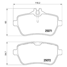 Load image into Gallery viewer, Rear Brake Pad Fits Mercedes S Class Brembo P50117