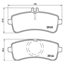 Load image into Gallery viewer, Rear Brake Pad Fits Mercedes AMG GT SL S Class Brembo P50125