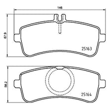 Load image into Gallery viewer, Rear Brake Pad Fits Mercedes AMG GT SL C S Class Brembo P50132