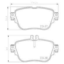 Load image into Gallery viewer, Rear Brake Pad Fits Mercedes E Class CLS Brembo P50136
