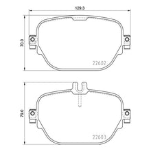 Load image into Gallery viewer, Rear Brake Pad Set Fits Mercedes OE 000 420 76 03 Brembo P50138