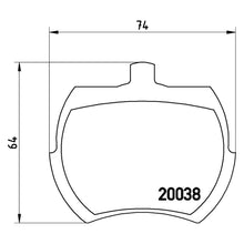 Load image into Gallery viewer, Front Brake Pad Fits Austin MG Triumph Brembo P52002