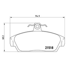 Load image into Gallery viewer, Front Brake Pad Fits MG Rover MGF Metro 100 Brembo P52015