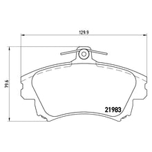Load image into Gallery viewer, Front Brake Pad Fits Mitsubishi Smart Colt Forfour Brembo P54036