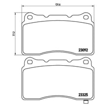 Load image into Gallery viewer, Front/ Rear Brake Pad Fits Honda Mitsubishi Subaru Impreza WRX Brembo P54039
