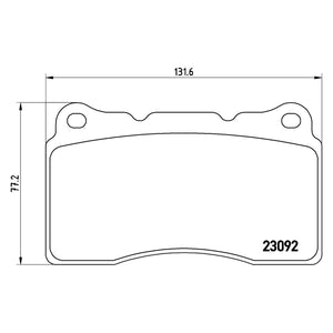 Front Brake Pad Fits Renault Megane Brembo P54040