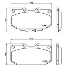 Load image into Gallery viewer, Front Brake Pad Fits Nissan Subaru Toyota 300Zx Impreza Yaris Brembo P56025