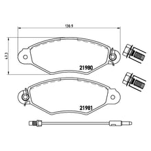 Load image into Gallery viewer, Front Brake Pad Fits Nissan Renault Almera Kubistar Kangoo Brembo P56038