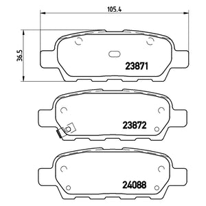 Rear Brake Pad Fits Infiniti Nissan Q50L QX50 X-Trail Juke Skyline Brembo P56046