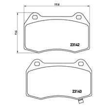 Load image into Gallery viewer, Front Brake Pad Fits Honda Nissan Integra 350Z Brembo P56047